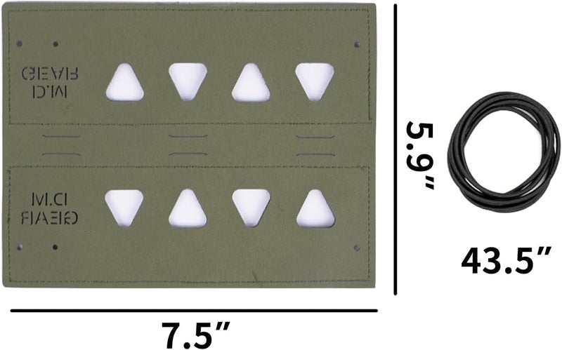 D.M.GEAR Tactical Airsoft Suppressor Cover 7.5 inches/19cm Laser-Cut 500D Nylon - Image 2